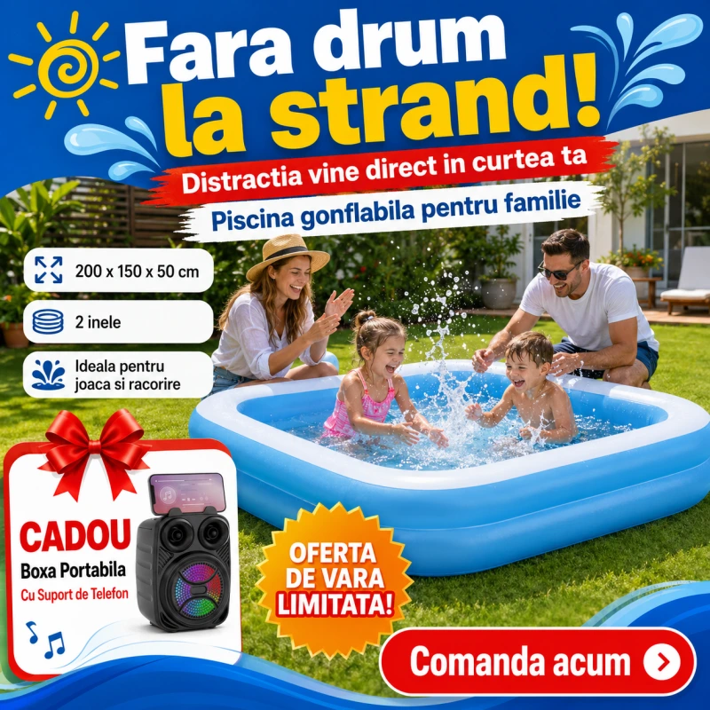 PISCINA GONFLABILA + BOXA 1